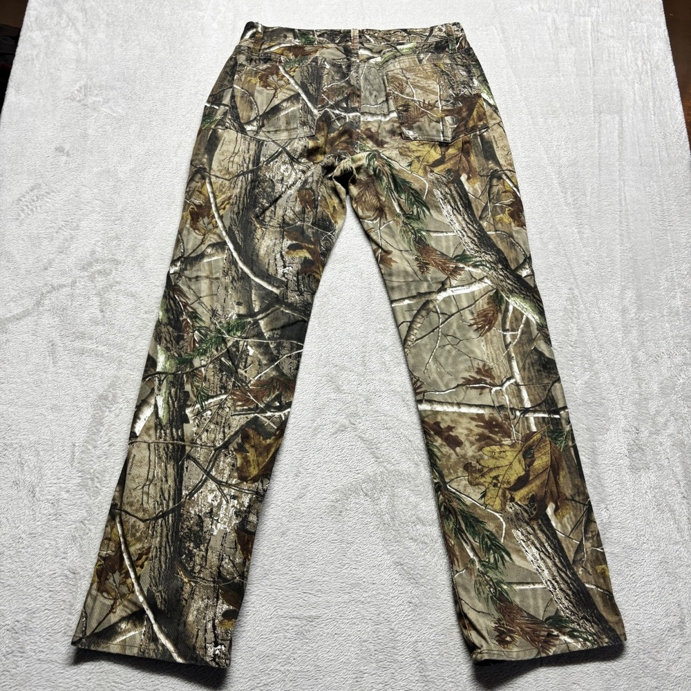 REALTREE AP HD Hunting Denim Jeans PANTS Mens 32x32 Straight Leg Camo Camouflage